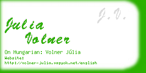julia volner business card